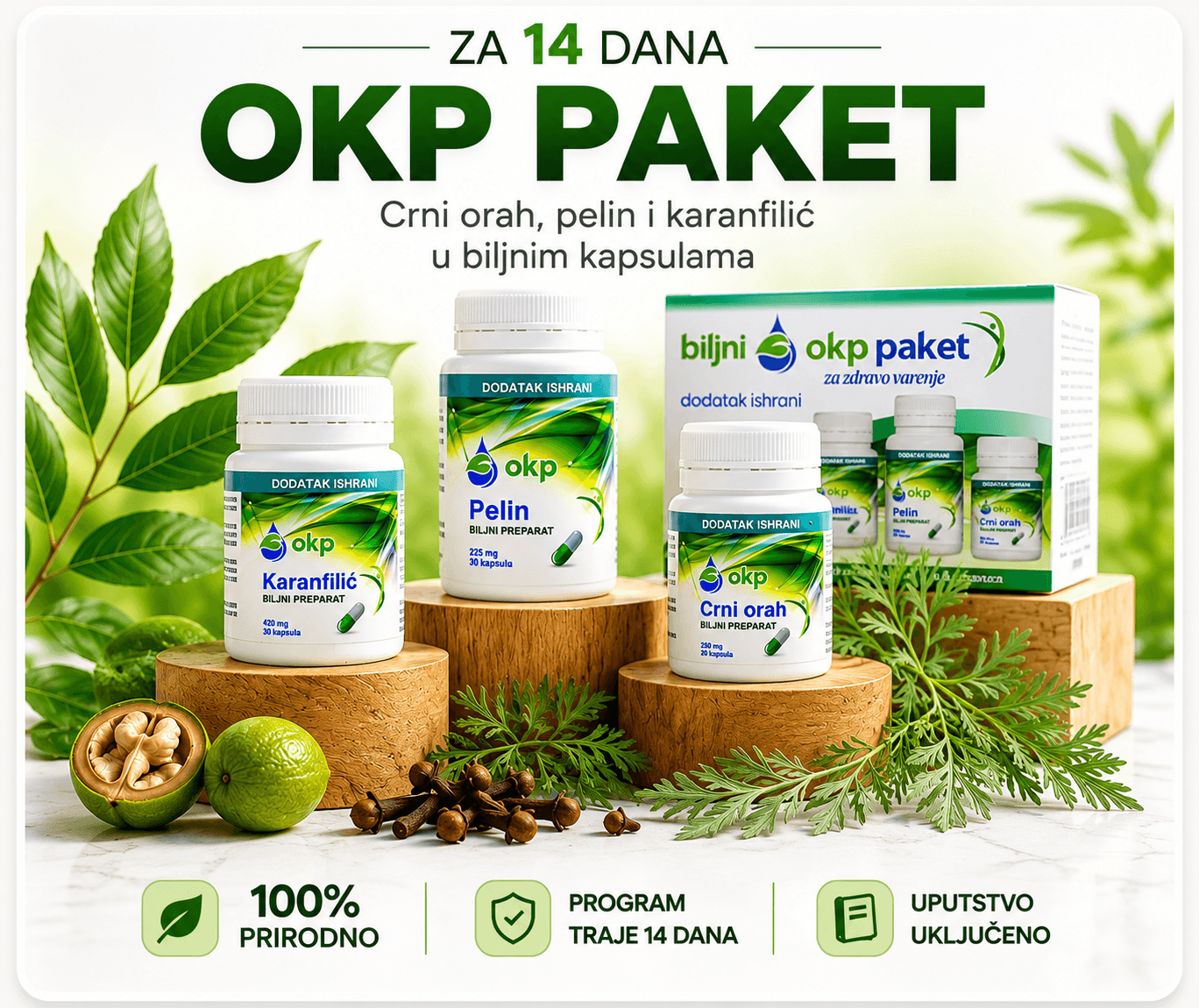 OKP paket - crni orah, pelin i karanfilić