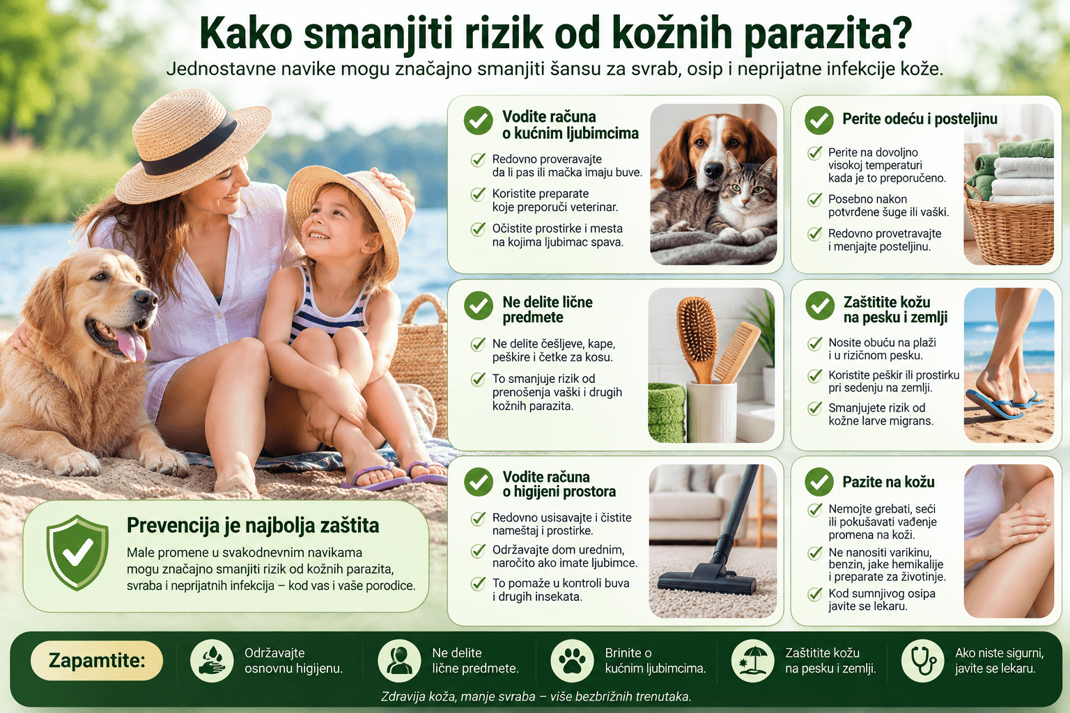 Kako smanjiti rizik od kožnih parazita i kada se javiti lekaru